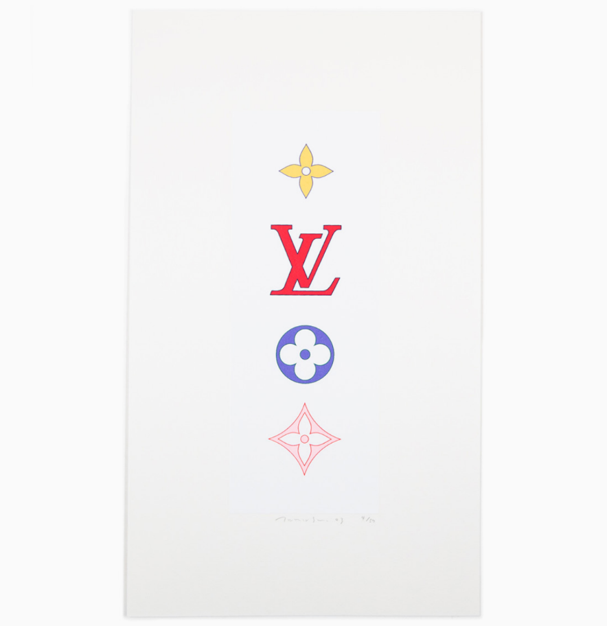 TAKASHI MURAKAMI, SUPERFLAT Colorful Monogram (White),2003