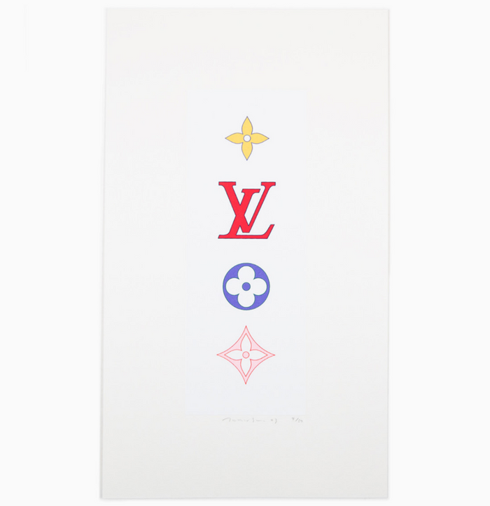 TAKASHI MURAKAMI, SUPERFLAT Colorful Monogram (White),2003