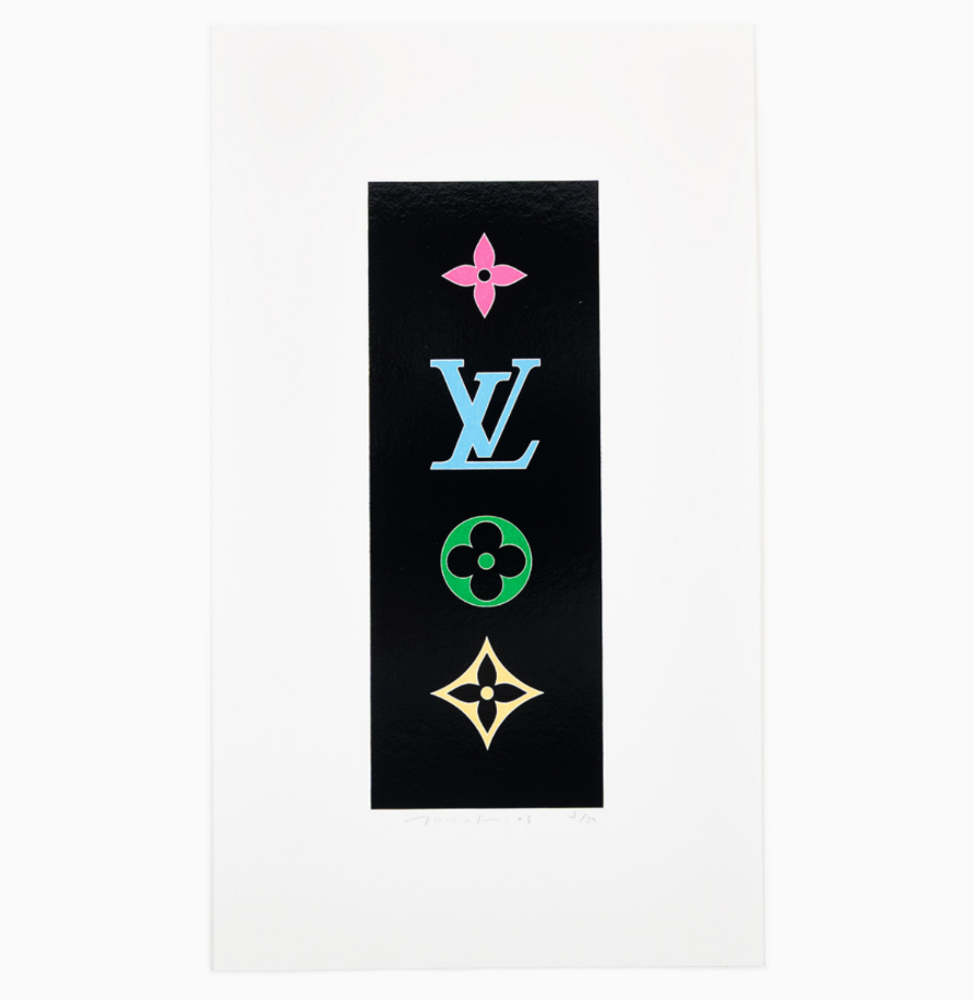 TAKASHI MURAKAMI, SUPERFLAT Colorful Monogram (Black),2003