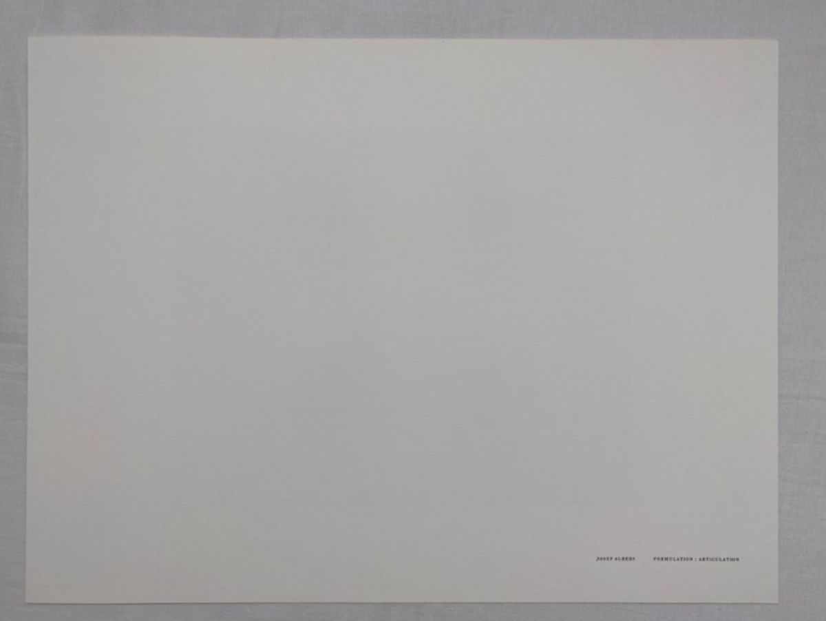 Josef Albers, Untitled, Formulation Articulation Ⅱ, 1972-Smolensky Gallery