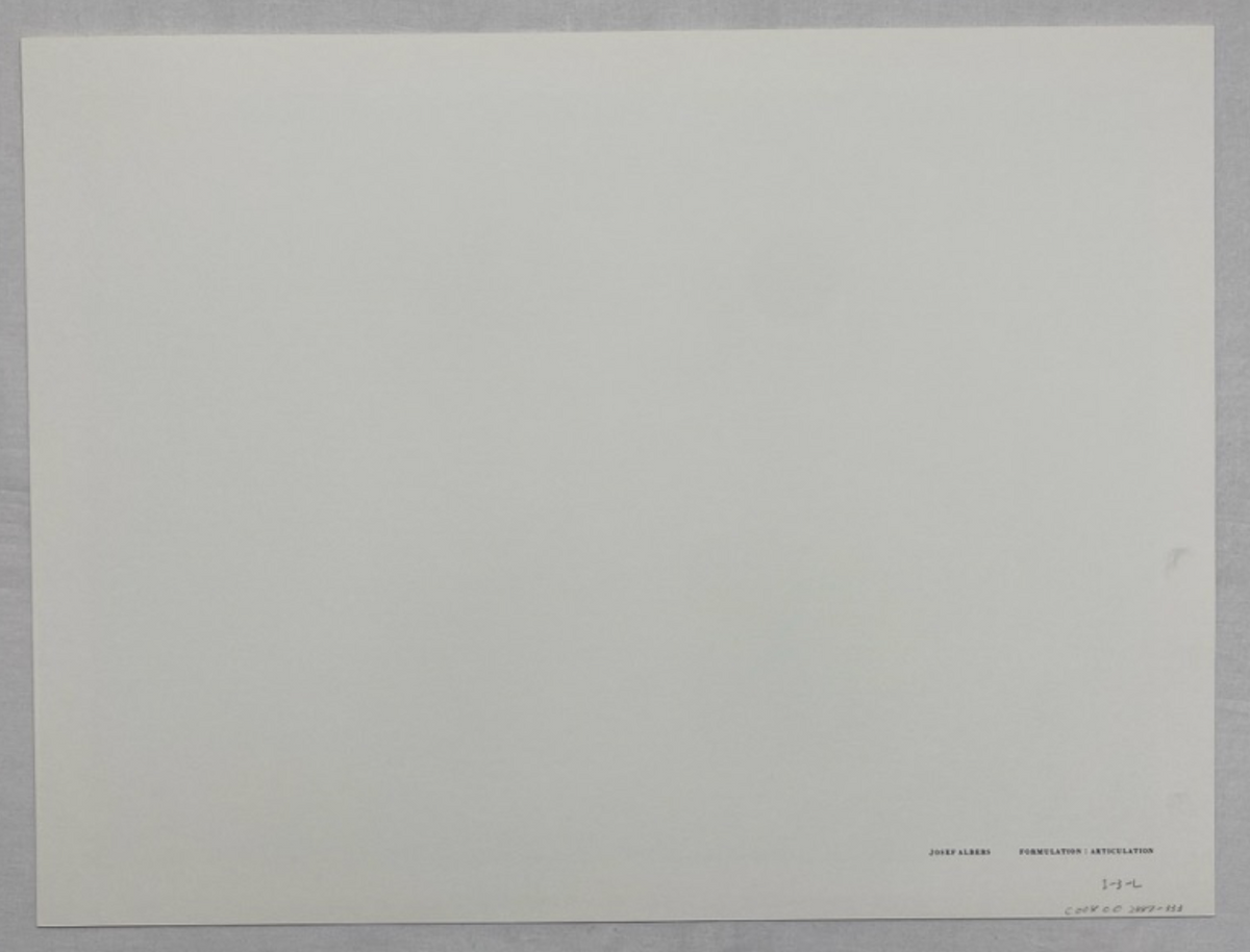 Josef Albers, Untitled, Formulation Articulation Ⅱ, 1972-Smolensky Gallery