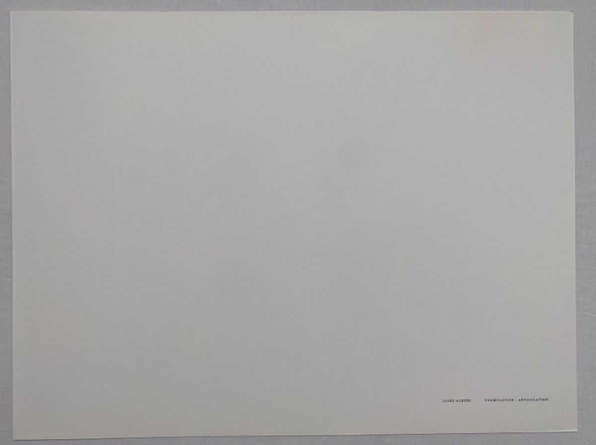 Josef Albers, Untitled, Formulation Articulation Ⅱ, 1972-Smolensky Gallery
