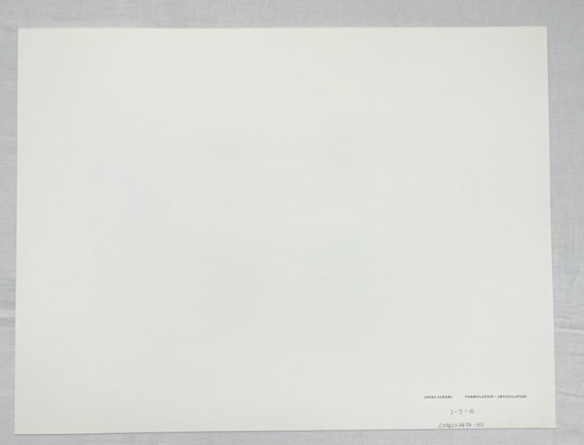 Josef Albers, Untitled, Formulation Articulation Ⅱ, 1972-Smolensky Gallery
