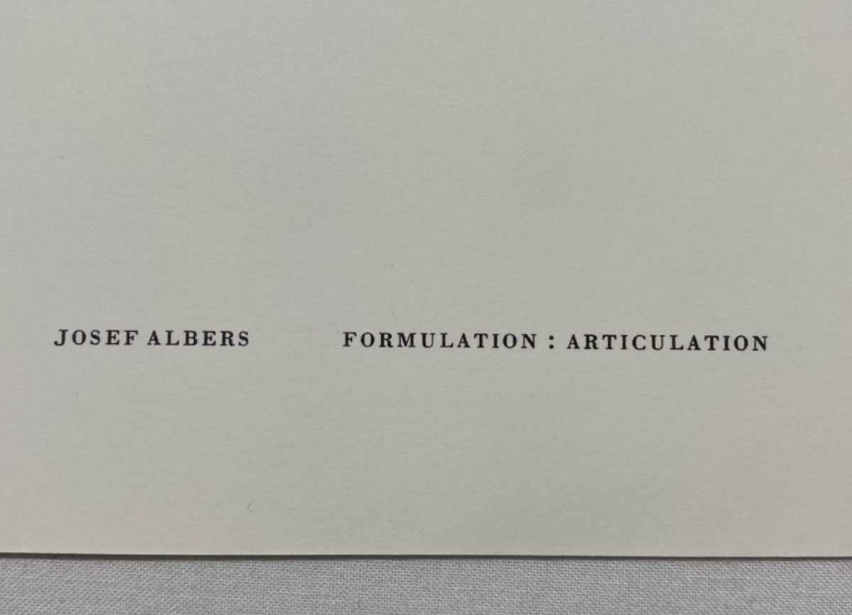 Josef Albers, Untitled, Formulation Articulation Ⅱ, 1972-Smolensky Gallery