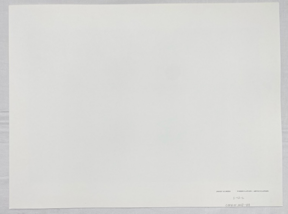 Josef Albers, Untitled, Formulation Articulation Ⅱ, 1972-Smolensky Gallery