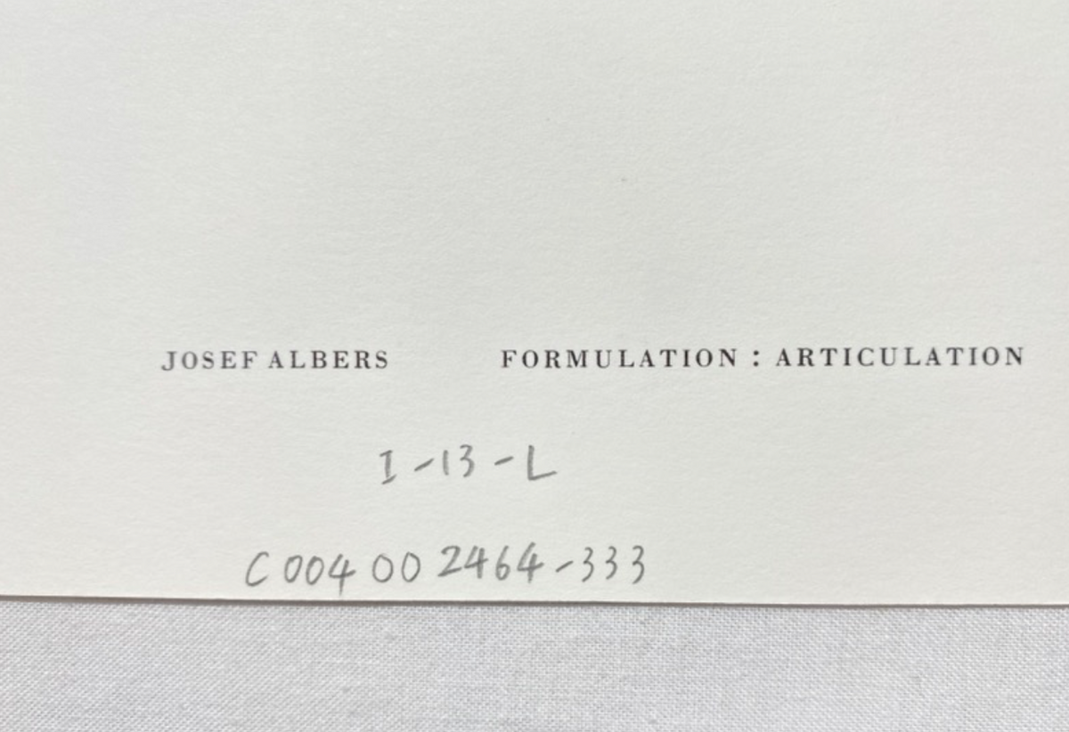 Josef Albers, Untitled, Formulation Articulation Ⅱ, 1972-Smolensky Gallery