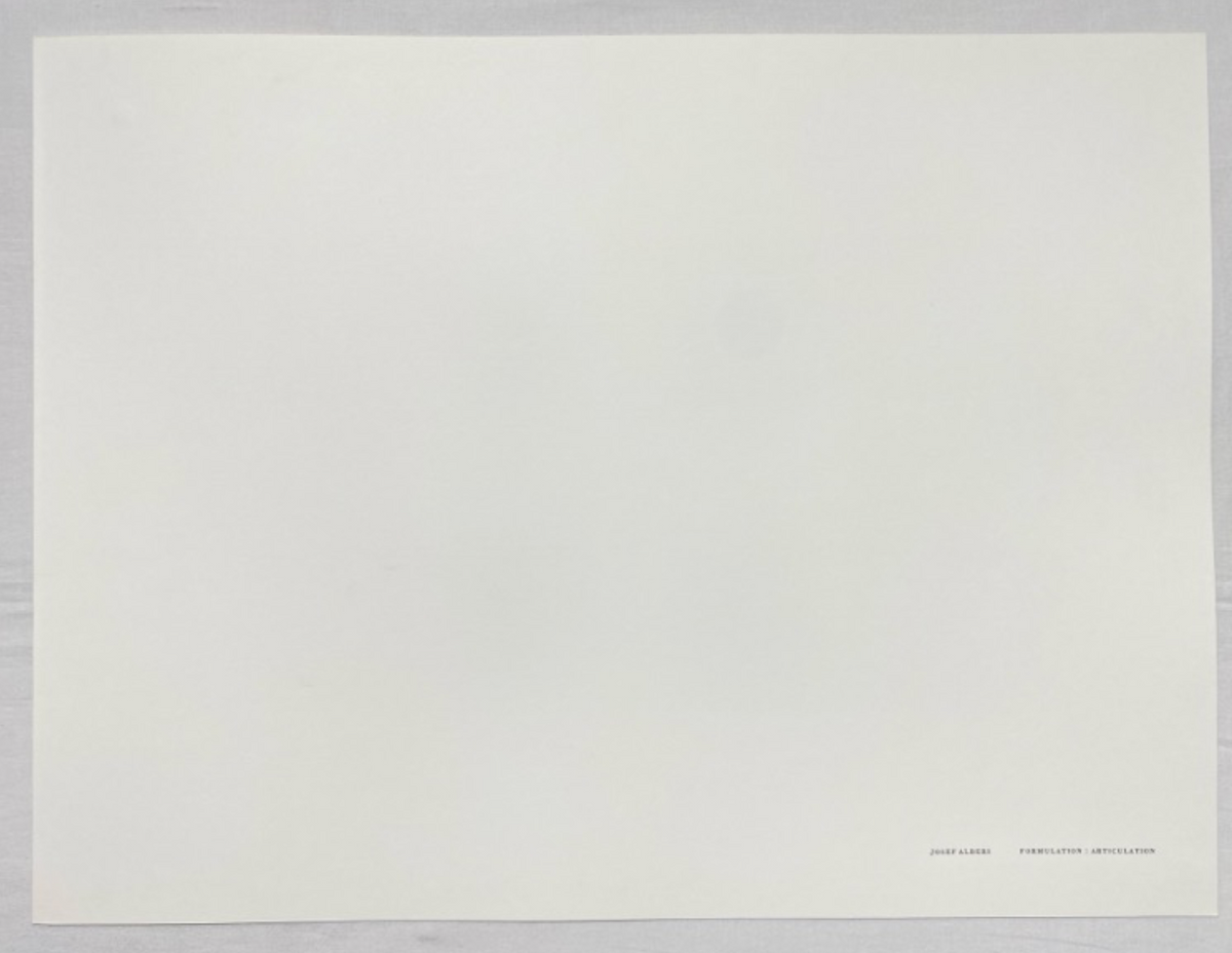 Josef Albers, Untitled, Formulation Articulation Ⅱ, 1972-Smolensky Gallery