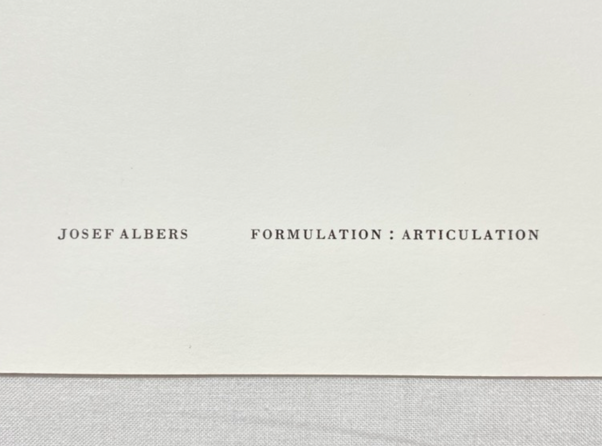 Josef Albers, Untitled, Formulation Articulation Ⅱ, 1972-Smolensky Gallery