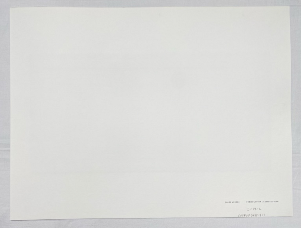 Josef Albers, Untitled, Formulation Articulation Ⅱ, 1972-Smolensky Gallery