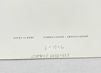 Josef Albers, Untitled, Formulation Articulation Ⅱ, 1972-Smolensky Gallery