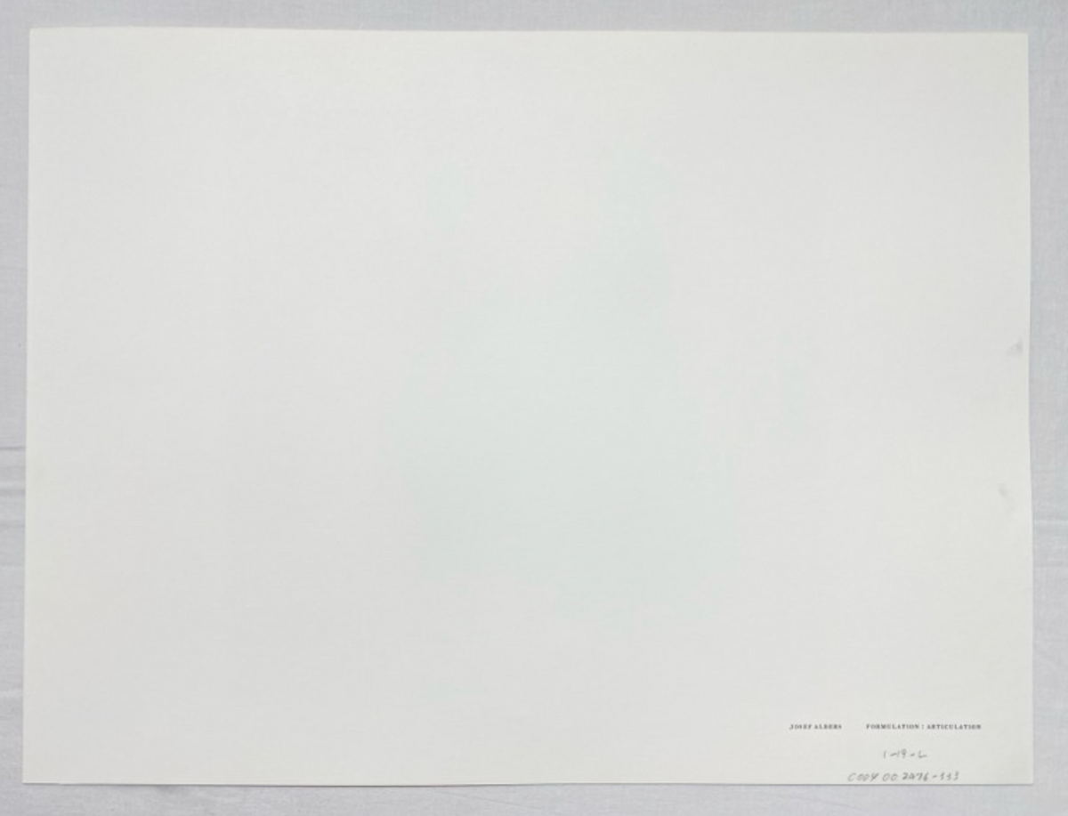 Josef Albers, Untitled, Formulation Articulation Ⅱ, 1972-Smolensky Gallery