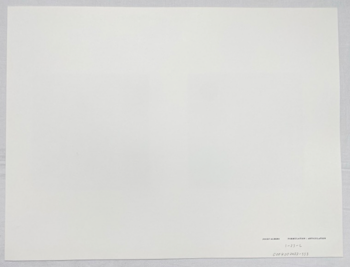 Josef Albers, Untitled, Formulation Articulation Ⅱ, 1972-Smolensky Gallery