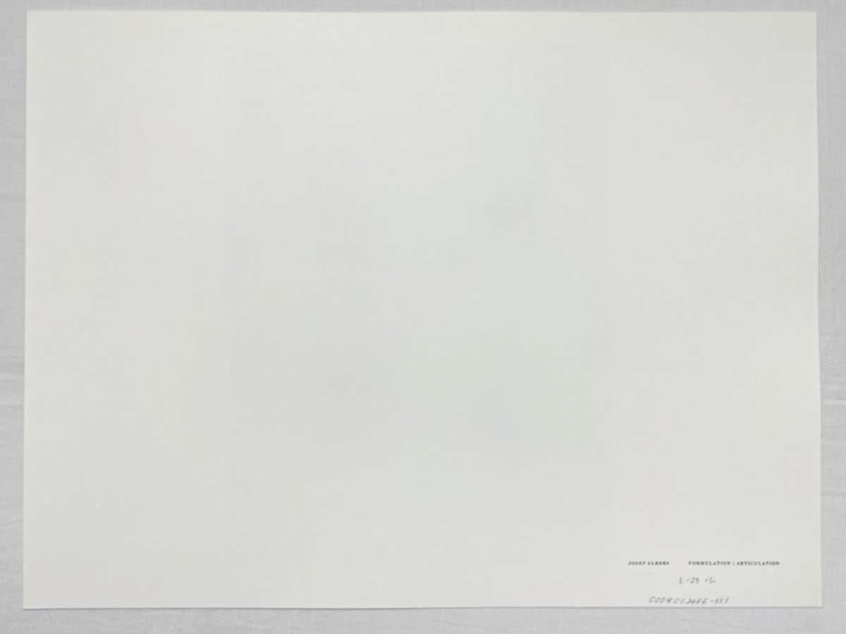 Josef Albers, Untitled, Formulation Articulation Ⅱ, 1972-Smolensky Gallery