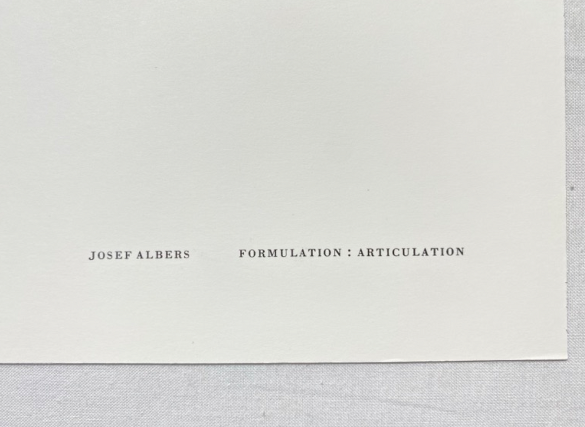 Josef Albers, Untitled, Formulation Articulation Ⅱ, 1972-Smolensky Gallery