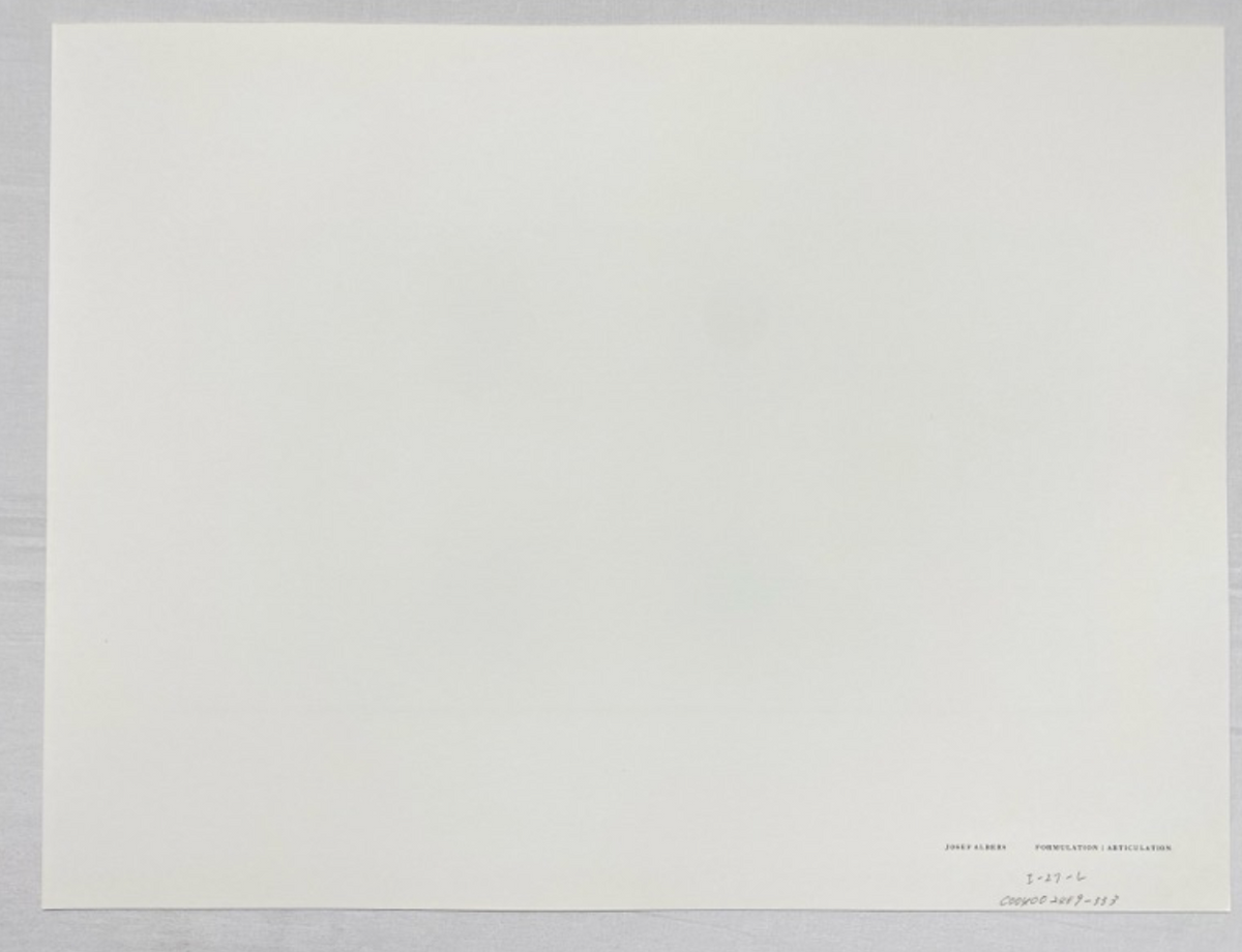 Josef Albers, Untitled, Formulation Articulation Ⅱ, 1972-Smolensky Gallery
