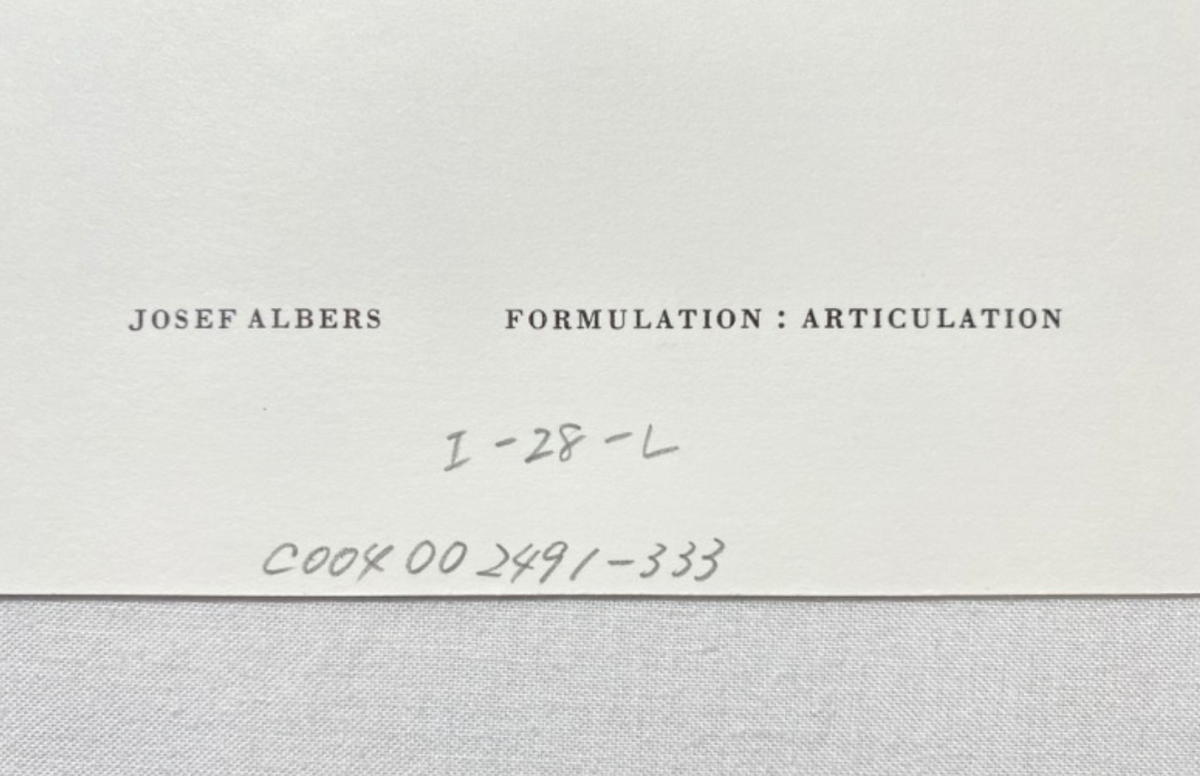 Josef Albers, Untitled, Formulation Articulation Ⅱ, 1972-Smolensky Gallery