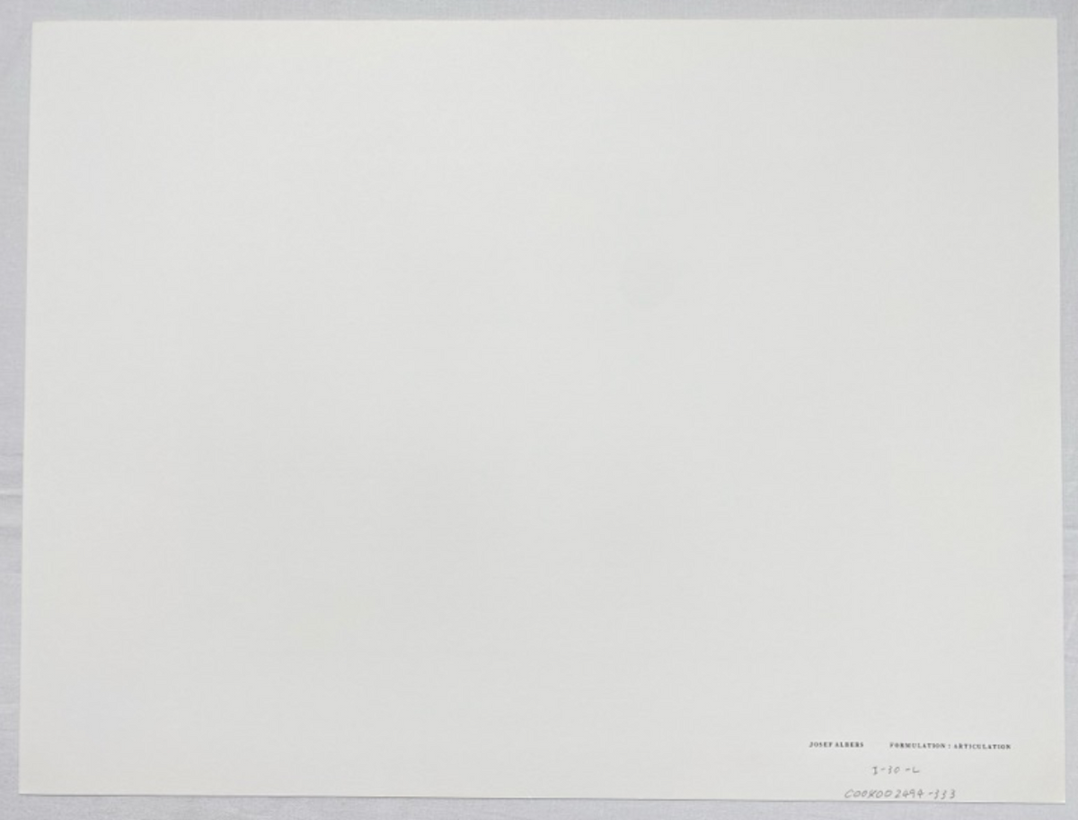 Josef Albers, Untitled, Formulation Articulation I, 1972-Smolensky Gallery