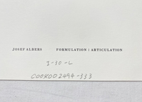 Josef Albers, Untitled, Formulation Articulation I, 1972-Smolensky Gallery