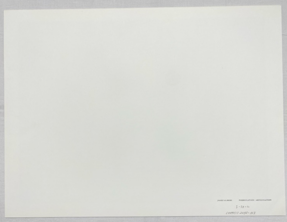 Josef Albers, Untitled, Formulation Articulation I, 1972-Smolensky Gallery