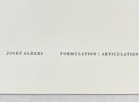 Josef Albers, Untitled, Formulation Articulation I, 1972-Smolensky Gallery