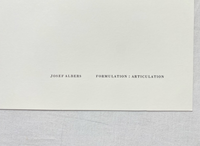 Josef Albers, Untitled, Formulation Articulation I, 1972