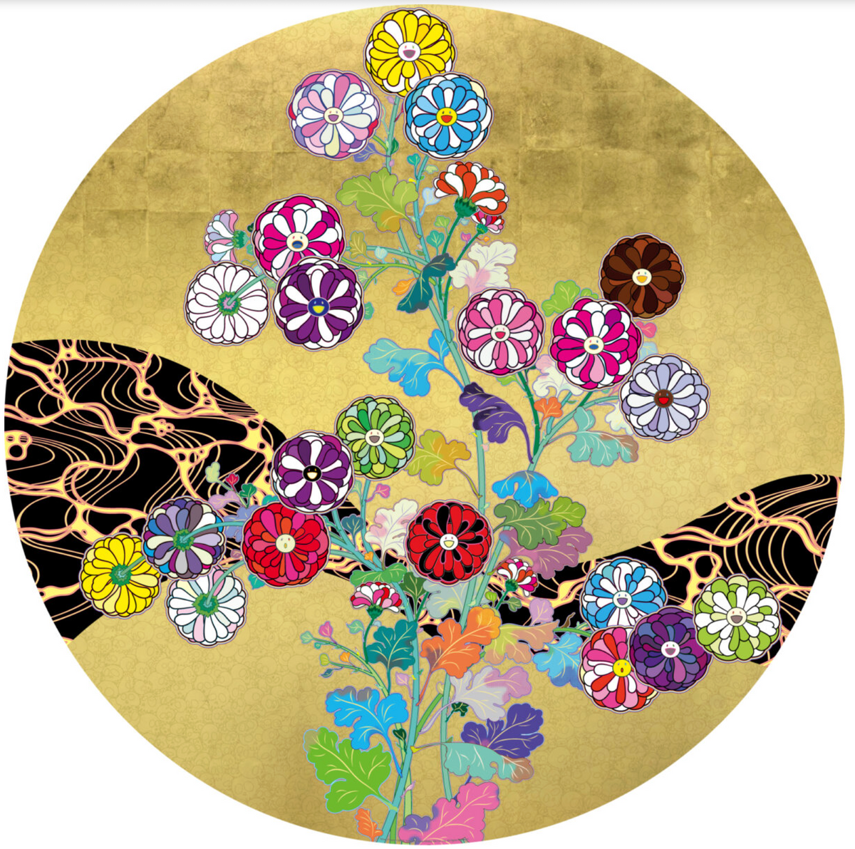 Takashi Murakami, Korin flowers, 2026