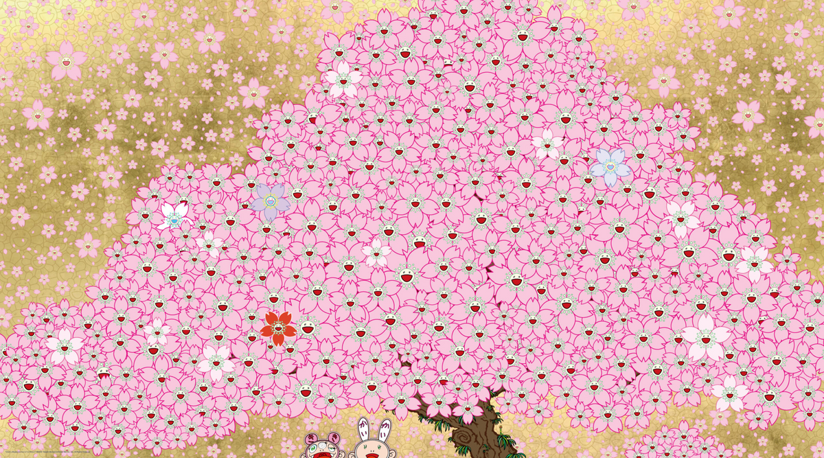Takashi Murakami, The cherry blossoms are in full bloom, 2026