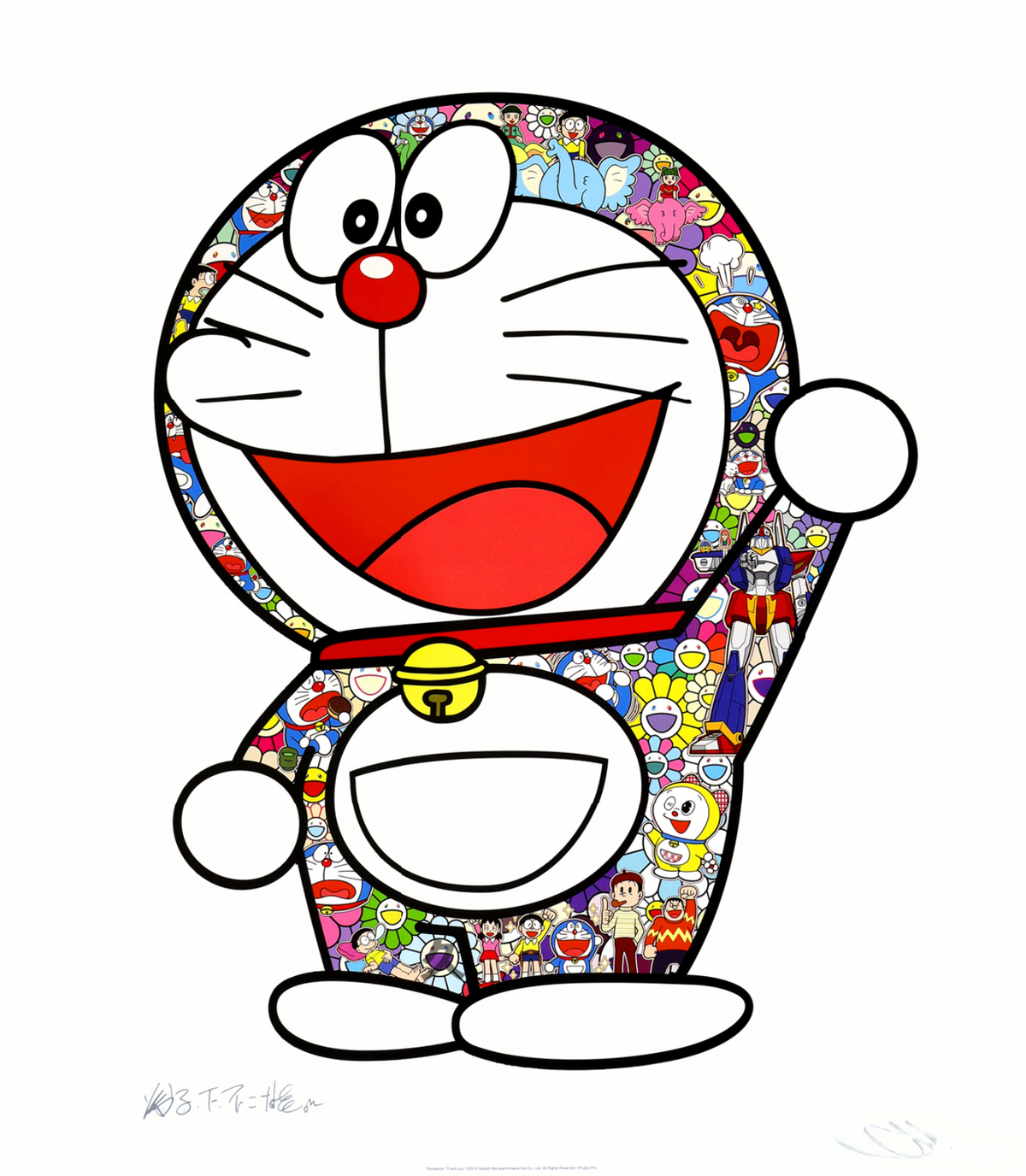 Takashi Murakami, Doraemon, Hip-hip hoorah!, 2020