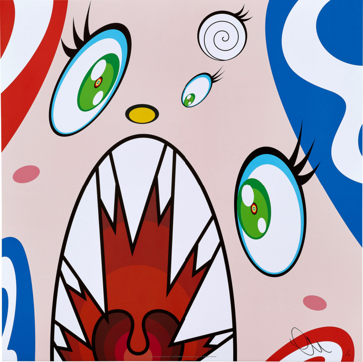 Takashi Murakami, We Are the Square Jocular Clan (9), 2018