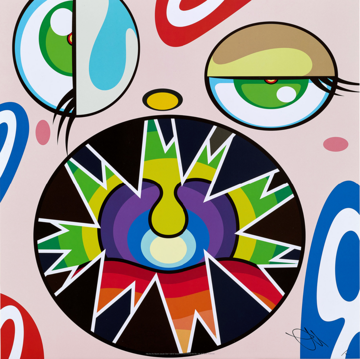 Takashi Murakami, We Are the Square Jocular Clan (1), 2018