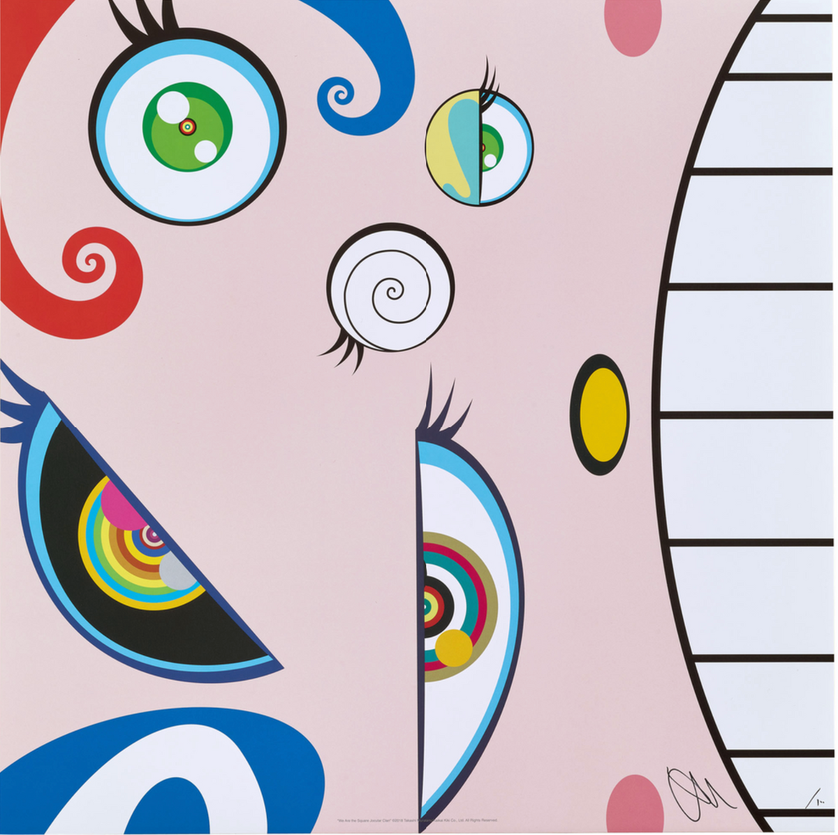 Takashi Murakami, We Are the Square Jocular Clan (4), 2018