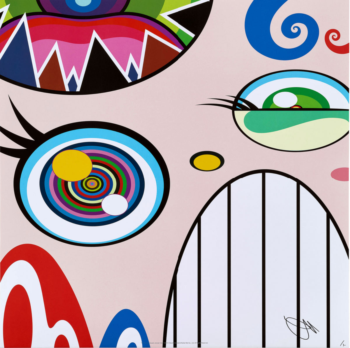 Takashi Murakami, We Are the Square Jocular Clan (6), 2018