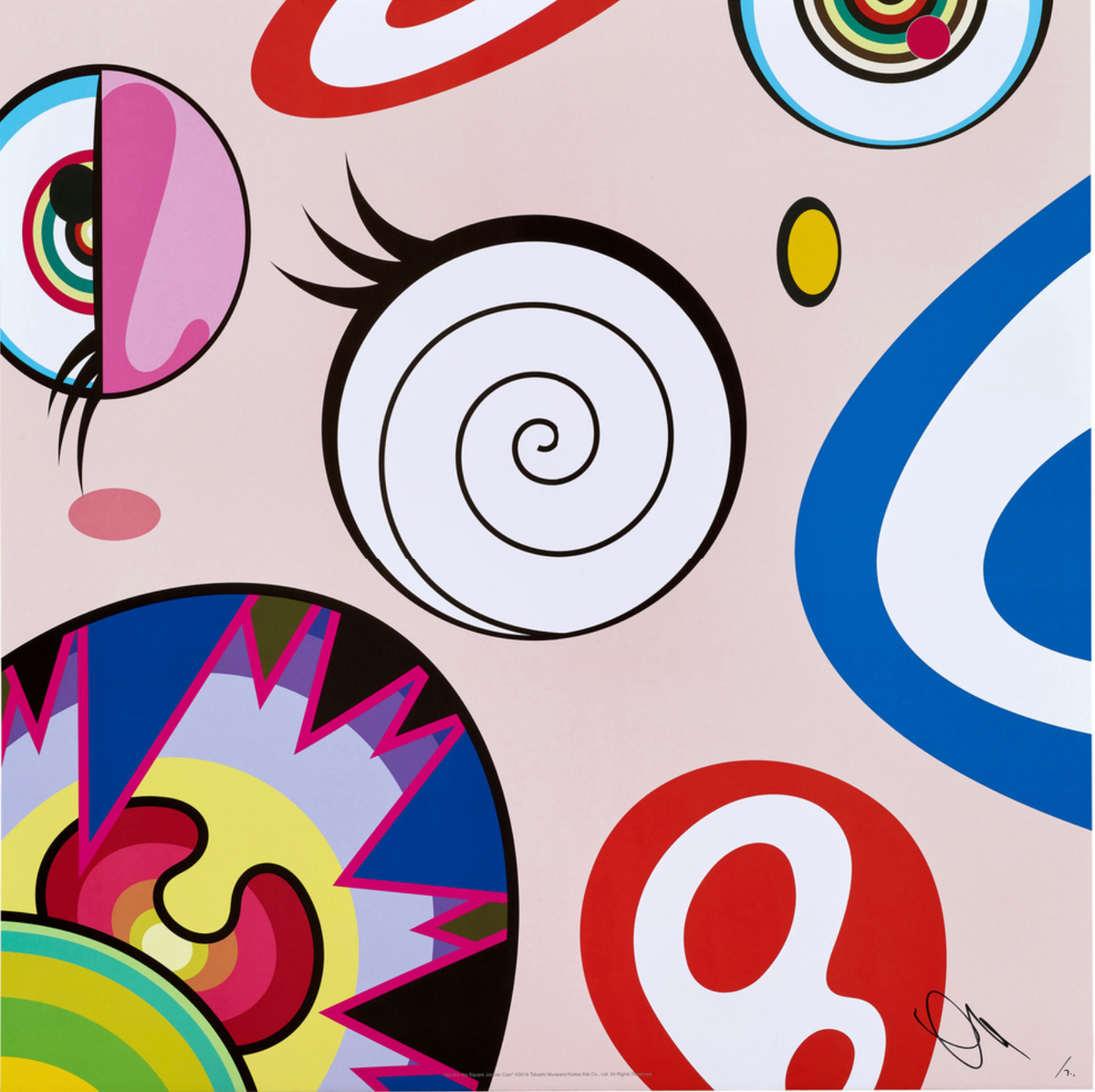 Takashi Murakami, We Are the Square Jocular Clan (5), 2018
