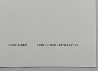 Josef Albers, Untitled, Formulation Articulation II, 1972