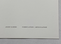 Josef Albers, Untitled, Formulation Articulation II, 1972