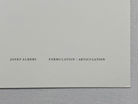 Josef Albers, Untitled, Formulation Articulation II, 1972