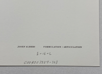 Josef Albers, Untitled, Formulation Articulation II, 1972
