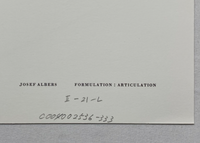 Josef Albers, Untitled, Formulation Articulation II, 1972