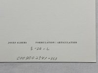Josef Albers, Untitled, Formulation Articulation II, 1972