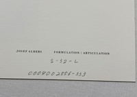 Josef Albers, Untitled, Formulation Articulation II, 1972