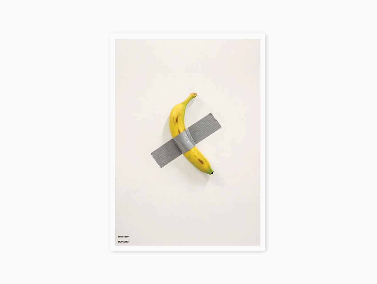 Maurizio Cattelan, Comedian, Exhibition poster, 2019