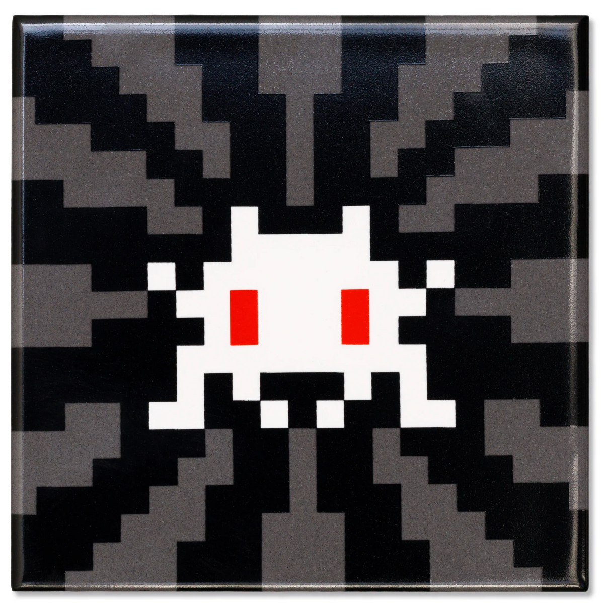 Invader, Black sunset tile, 2026