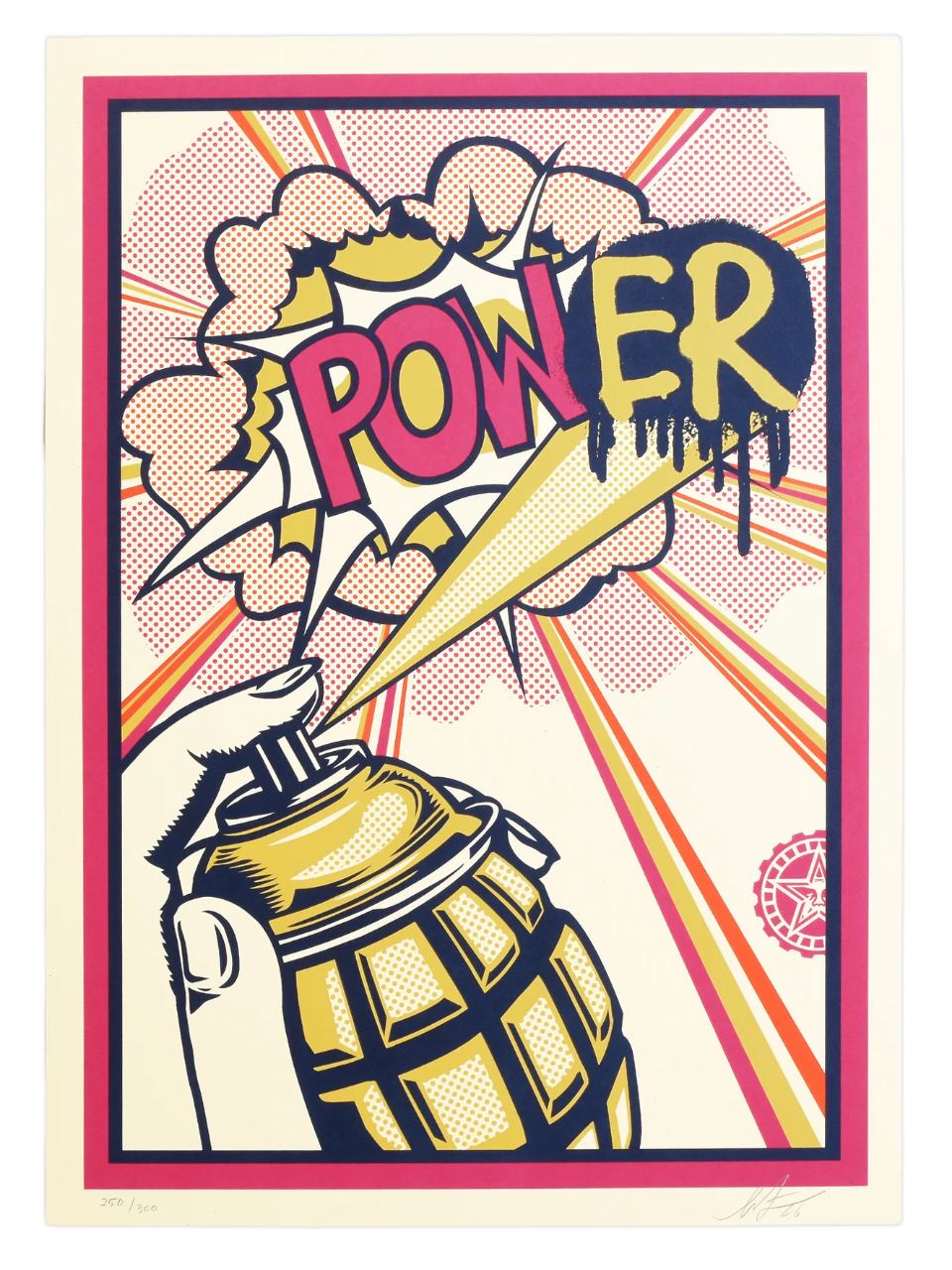Shepard Fairey, POWer (Fuschia), 2026