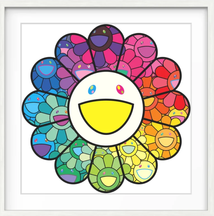 Takashi Murakami, Super Flat Multicolor Flowers, 2026