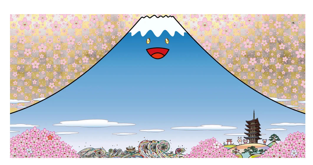 Takashi Murakami, Mount Fuji as seen from Sagamiura, 2026