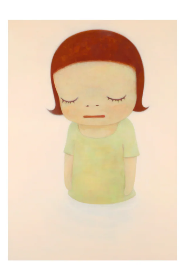 Yoshitomo Nara, In the Milky Lake / Thinking One, Postcard