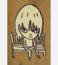Yoshitomo Nara,"Tribute To Bloodthirsty Butchers’’, Broken Heart Bench,(2023)