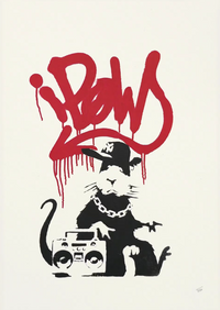 Banksy, Gangsta Rat , (Unsigned), 2004