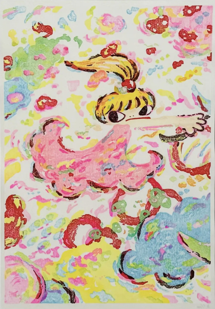 Ayako Rokkaku, Untitled 2 (Triptych Edition), 2020