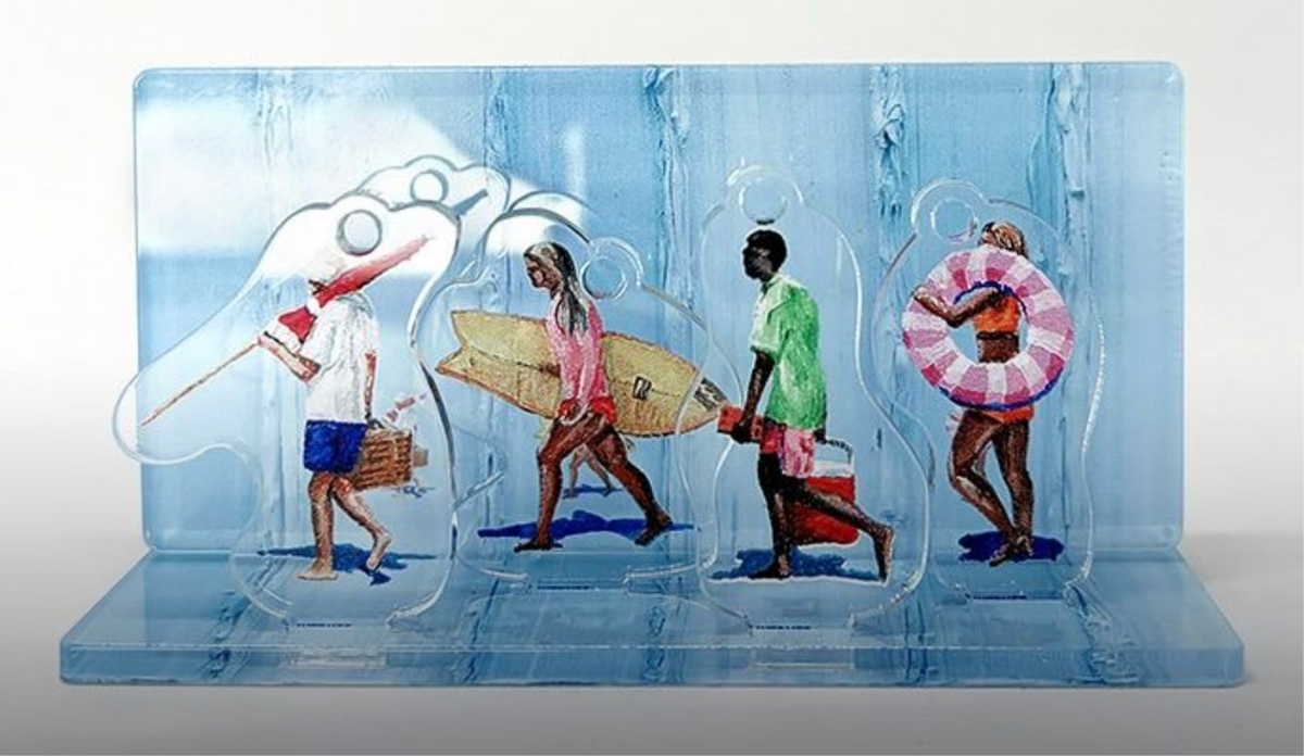 Werner Bronkhorst - Walk On Water (Acrylic Diorama) 2024